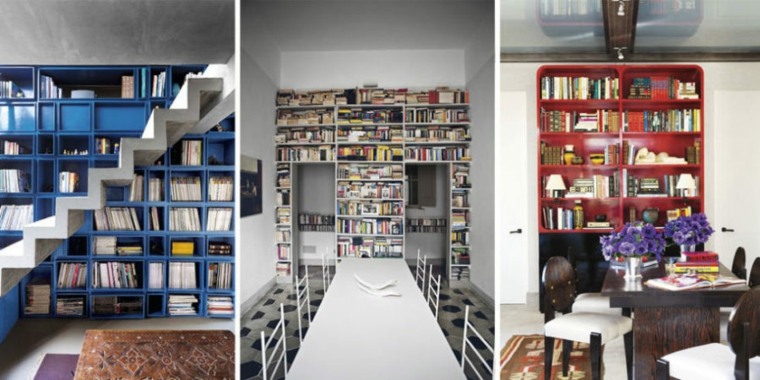 libreria di design arredare lo spazio di archiviazione moderno soggiorno