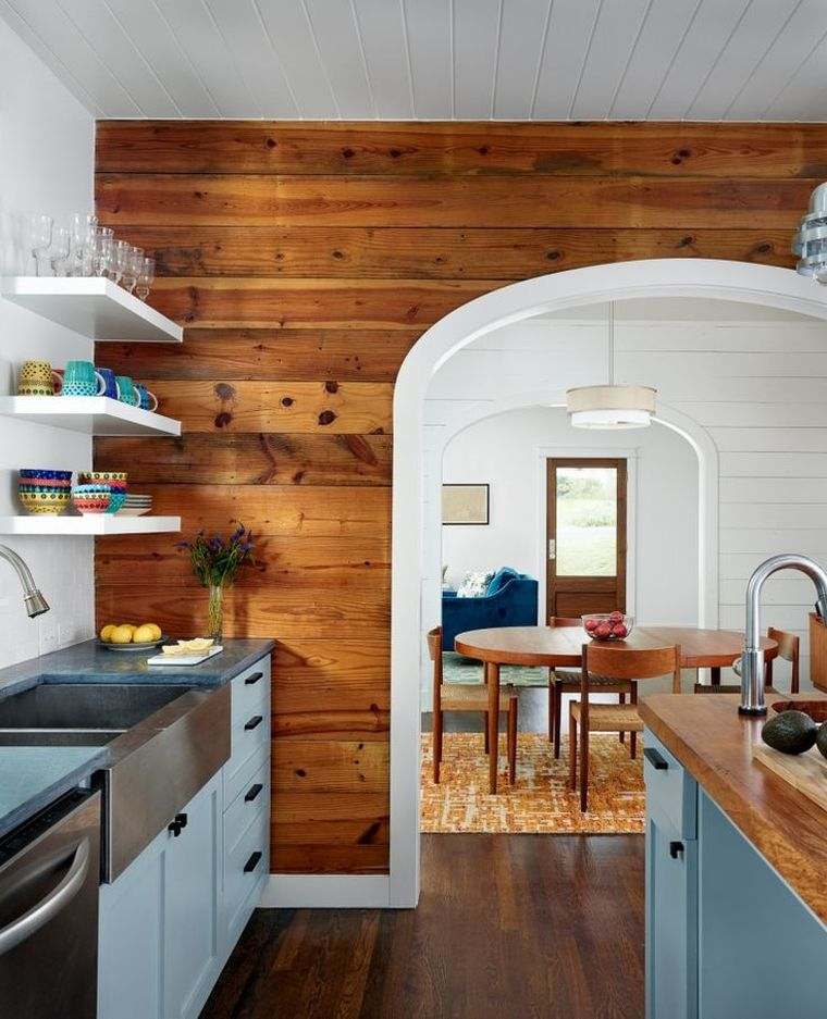 模造現代的な壁パネル白いキッチンの壁の棚