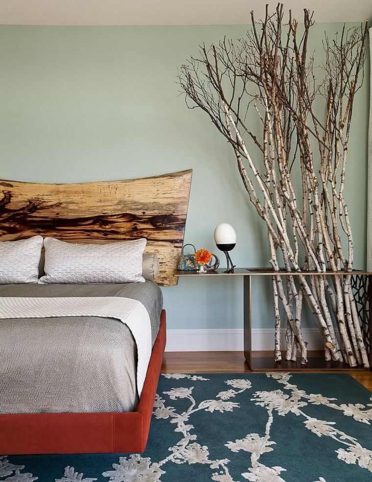 grana drva dekoracija prirodni dodatak spavaća soba