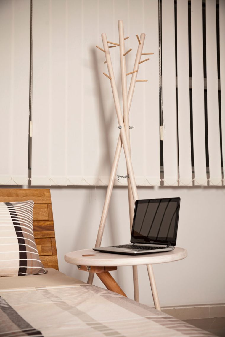 appendiabiti in legno rami decorazioni desktop da fare da soli