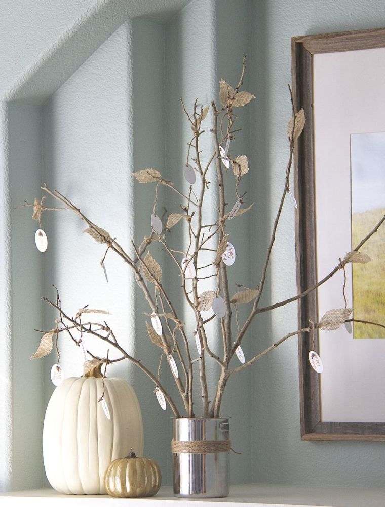 drvena grana ženski ukras pribor za vaze pastelnih boja