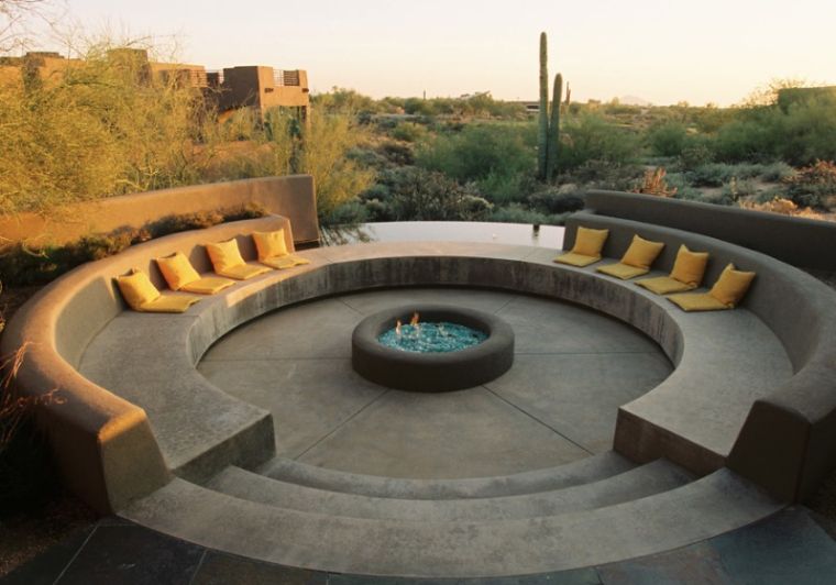 vatrogasna jama modernog vrt-lounge-exterior-utonula-okrugla