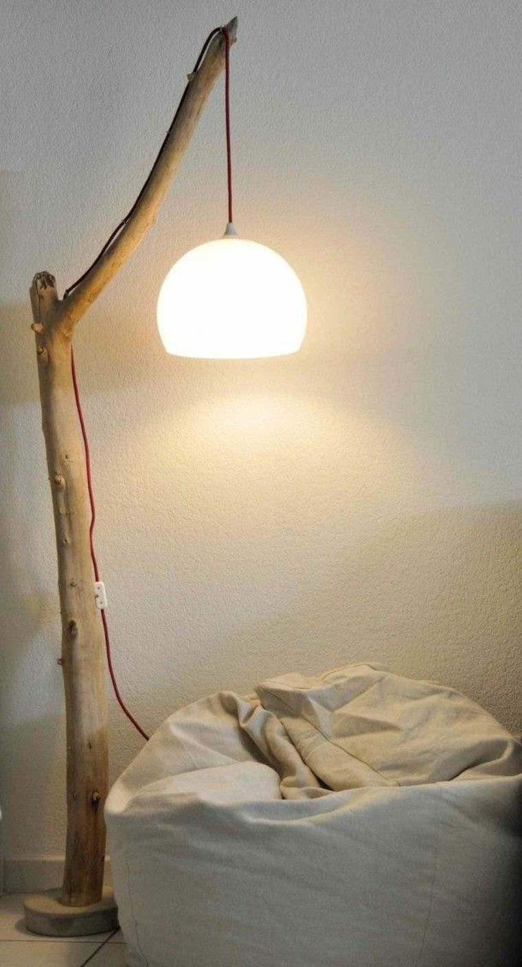 Lampada decorativa in legno autunnale fai da te