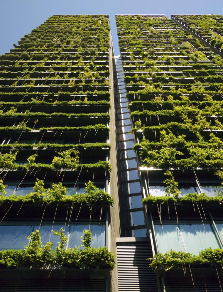 zgrada sa zelenim zidom u Sydneyu