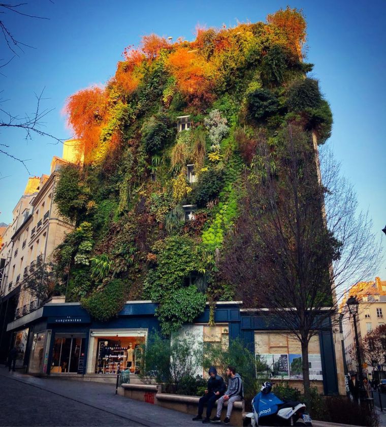 zelena zgrada Oasis Aboukir u Parizu