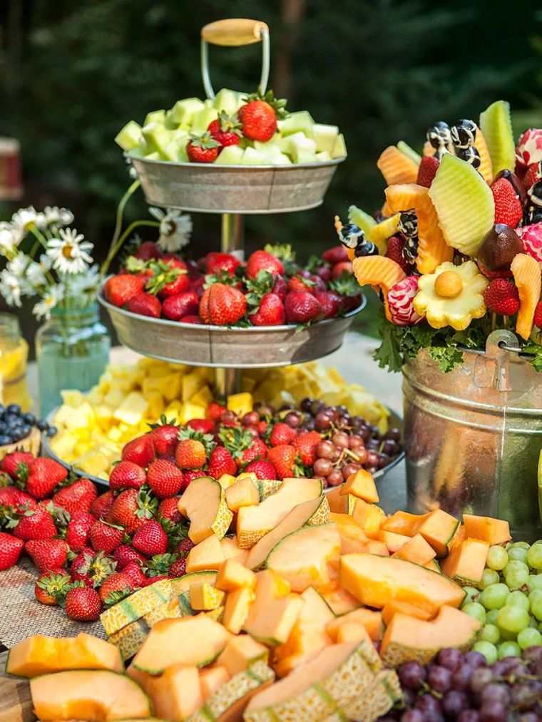 švedski stol za vjenčanje šećer-svježe-voće-idee-aperitiv