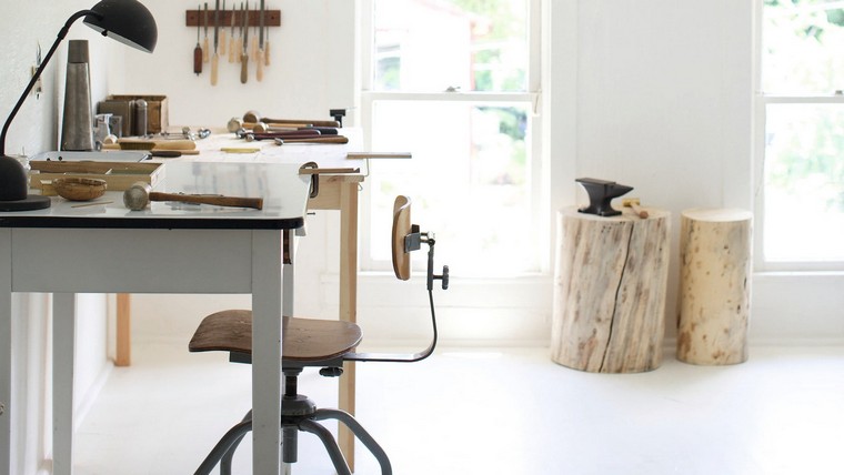 vintage fából készült szék páratlan otthoni irodához