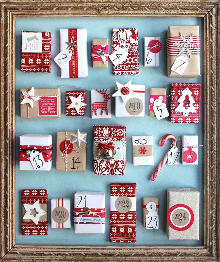 božićni okvir adventski kalendar
