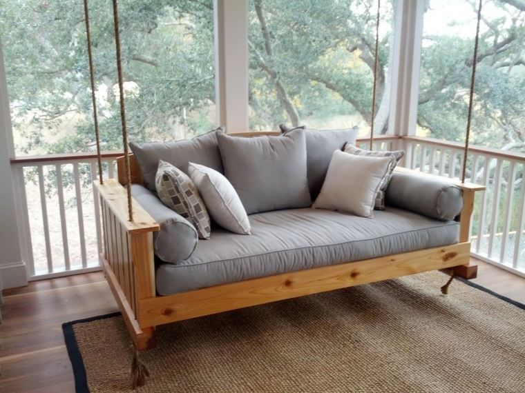 drveni krevet terasa ljuljačka sofa