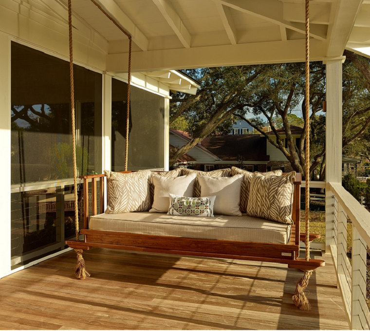 sofe terase deco krevet od drva