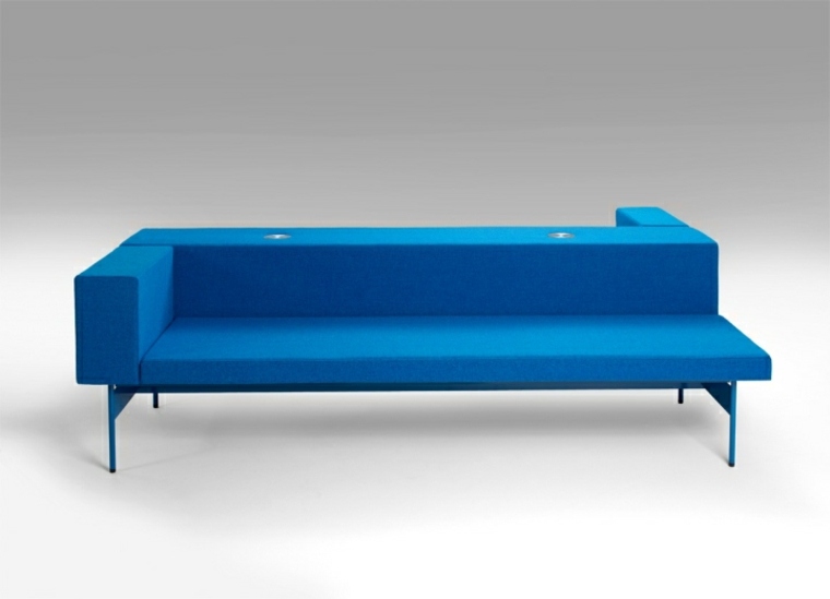 eredeti kanapé design kék átalakítható moduláris nappali modern bútorok