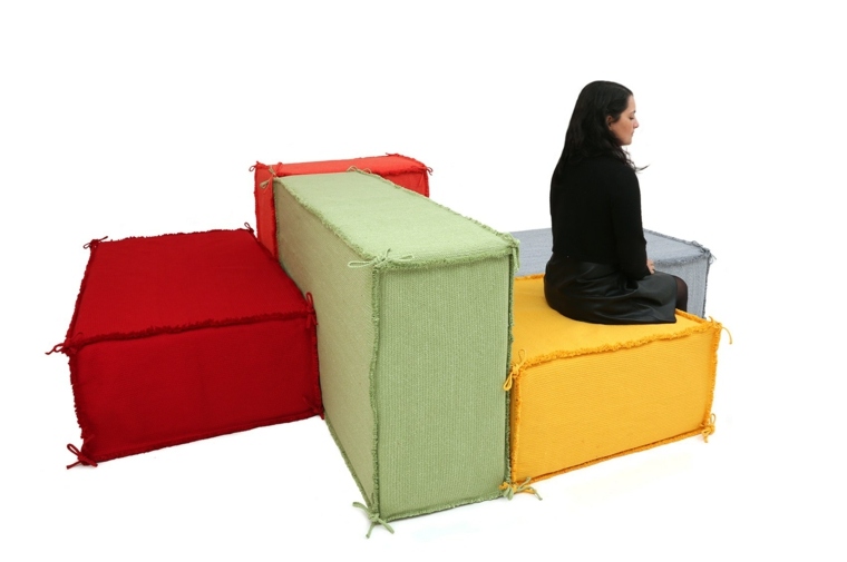 moduláris kanapé modern belsőépítészeti nappali ötletek