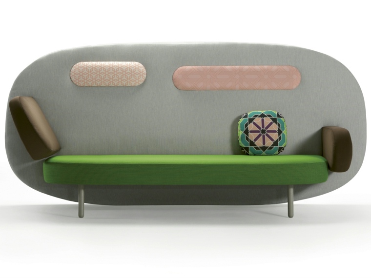 karim rashid modern belsőépítészeti elrendezés kanapé ötletpárnák