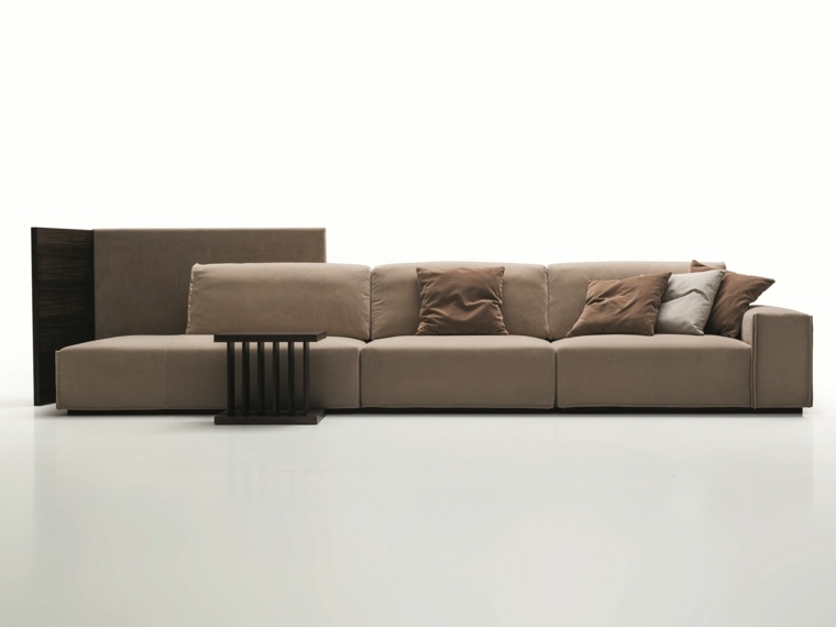bézs kanapé design párna modern belső elrendezés bútor tervezési ötlet