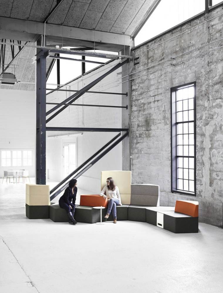 modularni sofe moderni industrijski dizajn dnevni boravak kauč urbani prostor ideja