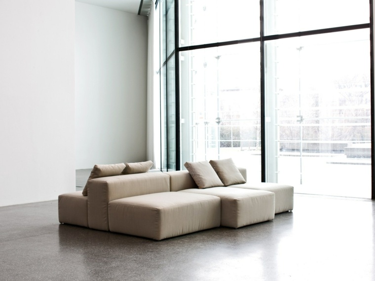 nappali moduláris kanapé modern olasz design nappali elrendezés