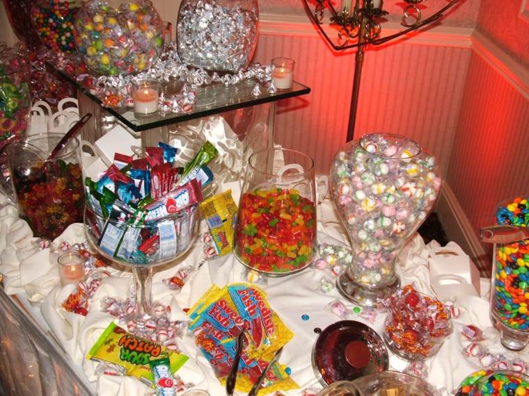 saldainių baro dekoravimas-saldainių baro vestuvės