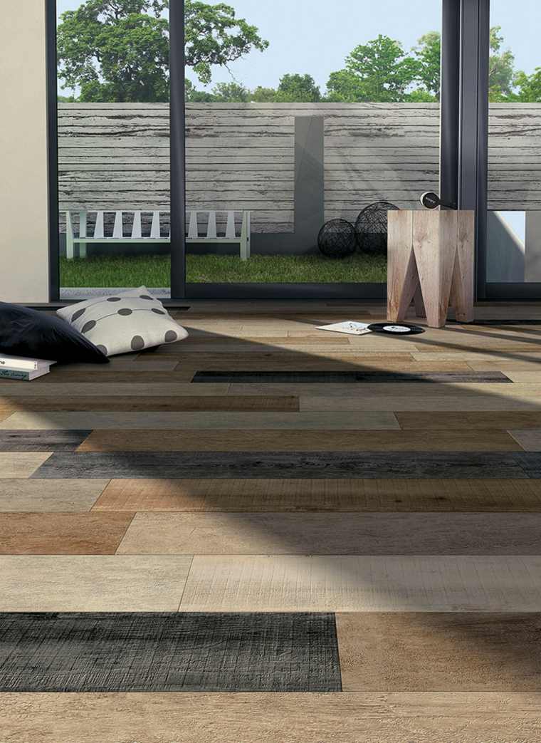grindų dangos idėjos medžio išvaizdos plytelės interjero dizainas svetainės išdėstymas grindys