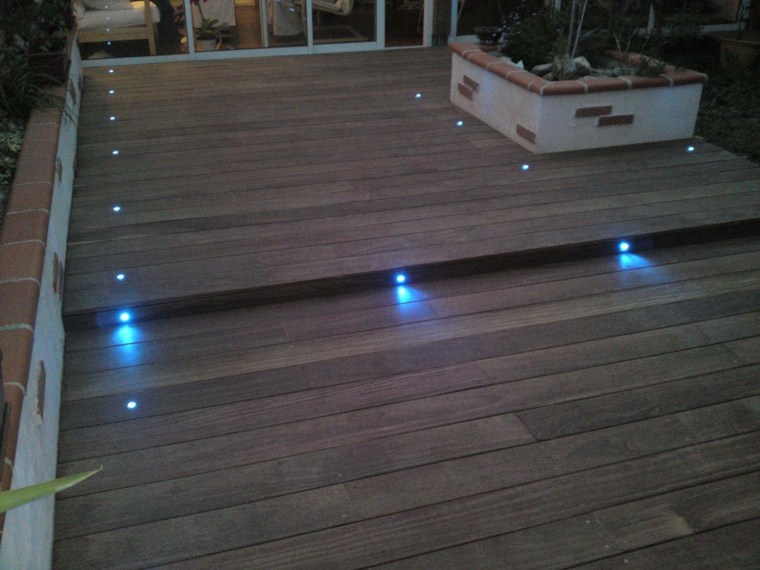 lengvo dizaino terasinės plytelės integruotos grindų lempos
