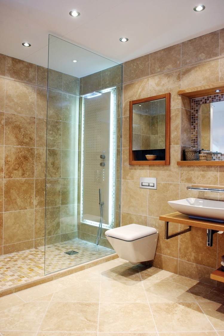 moderan dekor kupaonice od sedrenih pločica