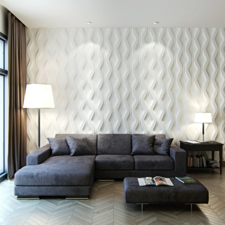 Piastrelle design pareti soggiorno