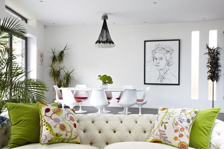 baroko minkšta sofa-idėja-atvira-svetainė-valgomasis-deko