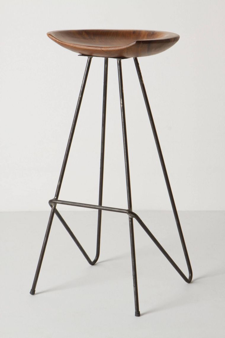 dizaino baro kėdės sėdynė-medis-metalas-dizainas-indus-antropologie