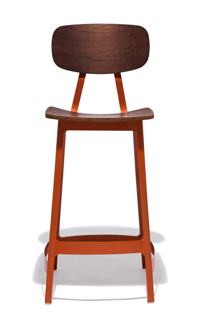 moderni medinė-deko-virtuvės dizaino baro kėdė
