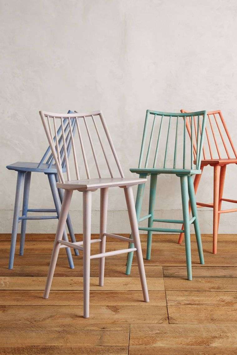 modernaus dizaino baro kėdė-pastelinės spalvos-virtuvė
