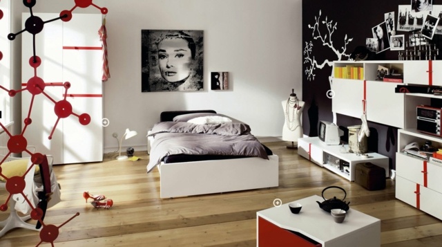 camera da letto per adolescenti dal design moderno