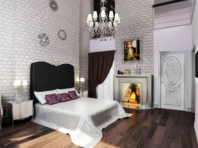modernaus dizaino miegamasis gotikos stiliaus