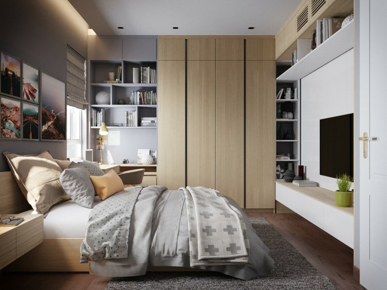 modern dizájner és elegáns hálószobák