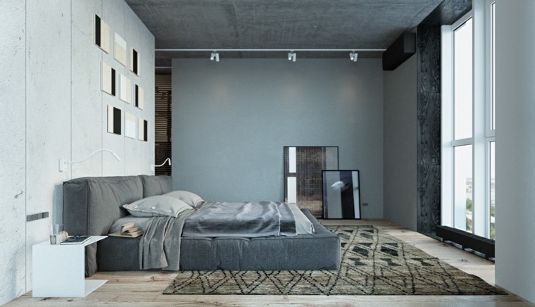 camere da letto moderne con stile industriale ma piastrelle chic