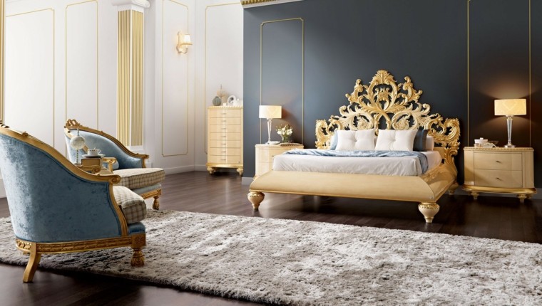 Arredamento camera da letto mobili in stile barocco