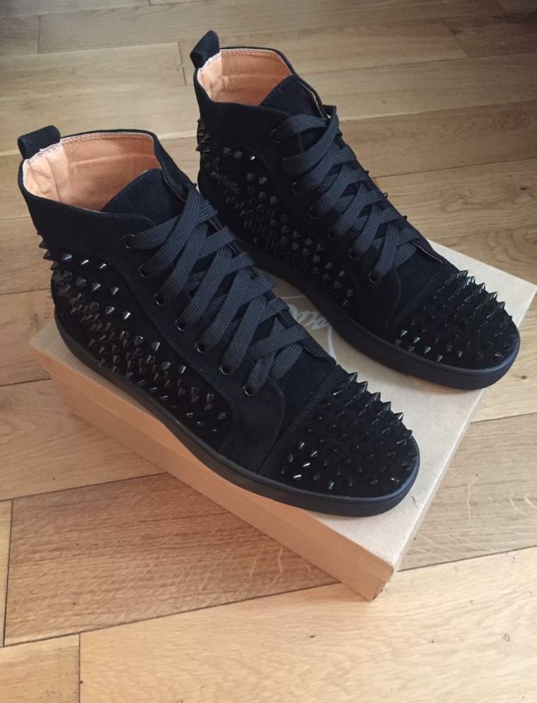 louboutin cipő férfiaknak black-fashion