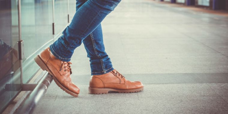 scarpe casual marroni per uomo