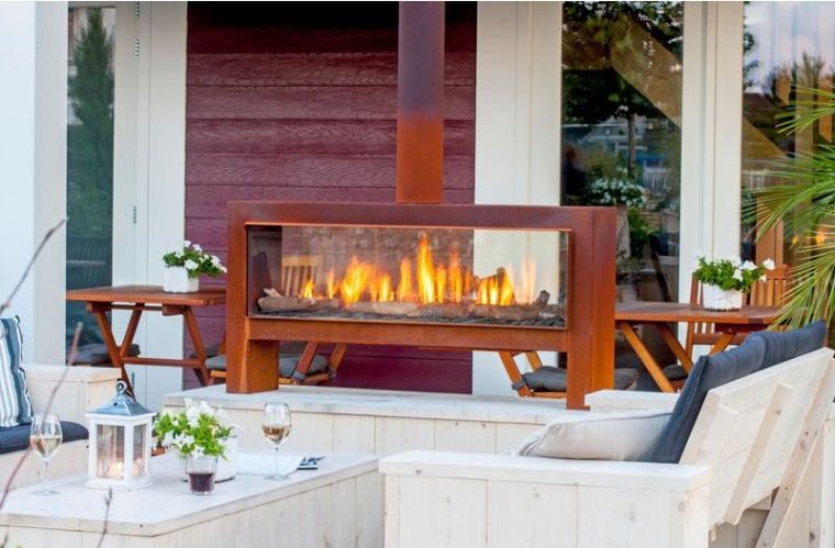 corten-steel-fireplace-for-patio-decoration