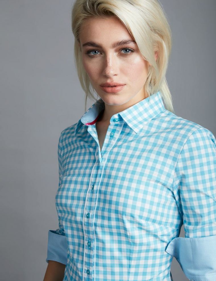 karirana košulja ženski stil-vintage-idealan-ured