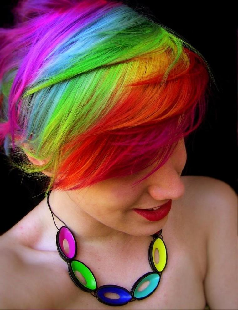 capelli corti-arcobaleno