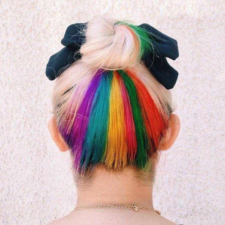capelli arcobaleno idea capelli alla moda