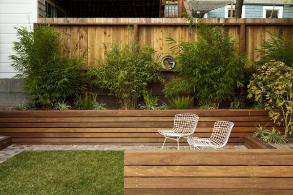 造園ガーデンパリセーズ木製の壁