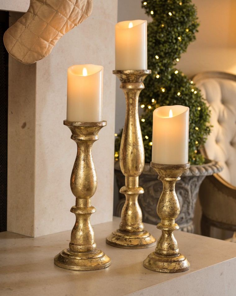 Žvakidės idėja Kalėdų uždegimas žvakės deko
