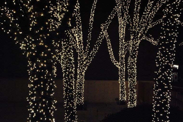 ghirlanda di luci decorative per alberi di illuminazione natalizia all'aperto