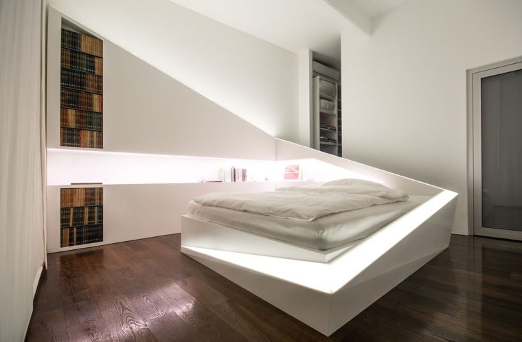 ideje za neizravno LED osvjetljenje moderne ideje za uređenje spavaće sobe