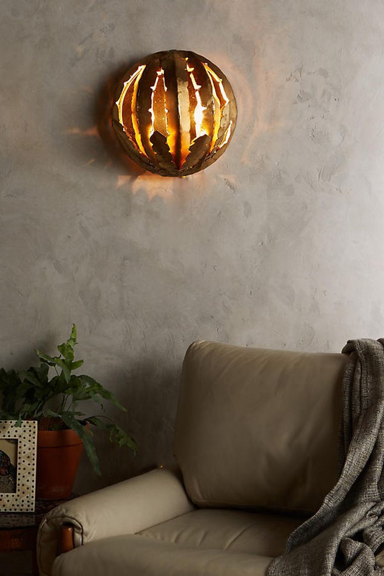 ideja neizravne rasvjete dnevna soba zidna rasvjeta dizajn lampa