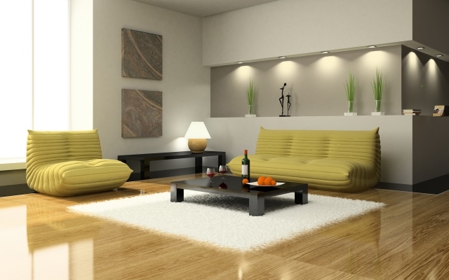applique - soggiorno-idea-originale-lampada-da-terra-divano-tavolino