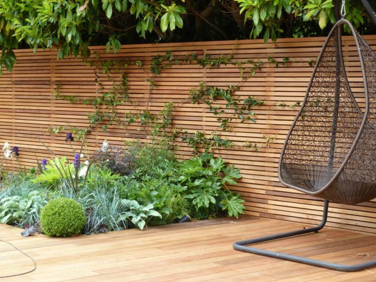 giardini in legno con palizzata deco esterno
