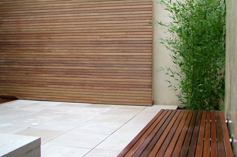 palizzata di legno giardino terrazza recinzioni moderne