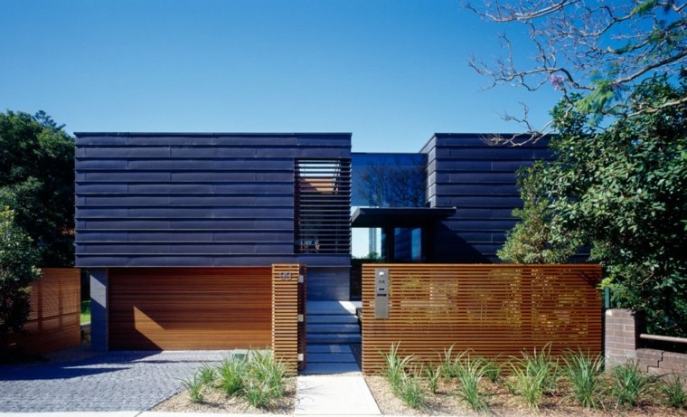 recinzioni brezza vista palizzate giardino case moderne