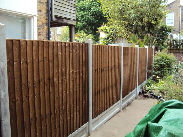 recinzione in legno idea giardino paesaggistico